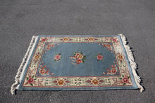 Load image into Gallery viewer, Light Blue Oriental Rug - 47&quot; x 77&quot;
