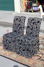 Load image into Gallery viewer, Pair of Black Parson Chairs
