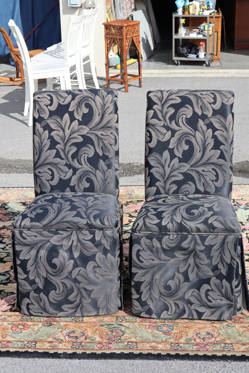 Pair of Black Parson Chairs – Craze Furniture and Antiques