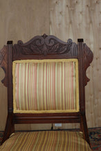 Load image into Gallery viewer, Eastlake Parlor Chair with Striped Upholstery
