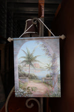 Load image into Gallery viewer, Mediterranean Scene on a Hanging Scroll - 2 of 2
