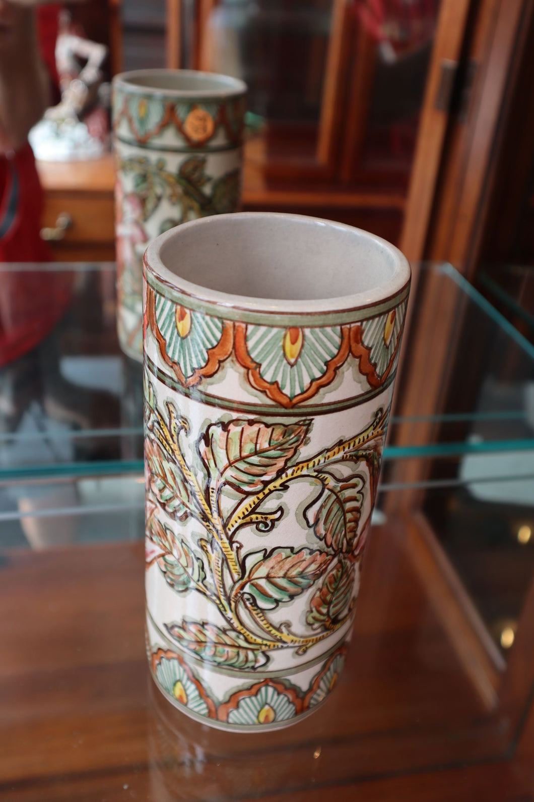 Hand Painted Porcelain Vase From Colombia
