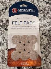 Load image into Gallery viewer, Guardsman Extra Durable Felt Pads - 1 inch - 16 Pads
