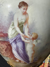 Load image into Gallery viewer, Stunning French Sevres Style Lamp with Hand Painted Scenes - Artist Signed

