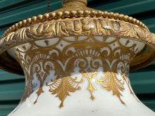 Load image into Gallery viewer, Stunning French Sevres Style Lamp with Hand Painted Scenes - Artist Signed
