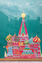 Load image into Gallery viewer, Framed Silk Saint Basil&#39;s Cathedral
