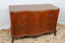 Load image into Gallery viewer, Antique Flamed Mahogany French Louis XV Dresser / Bachelors Chest
