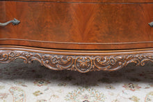 Load image into Gallery viewer, Antique Flamed Mahogany French Louis XV Dresser / Bachelors Chest
