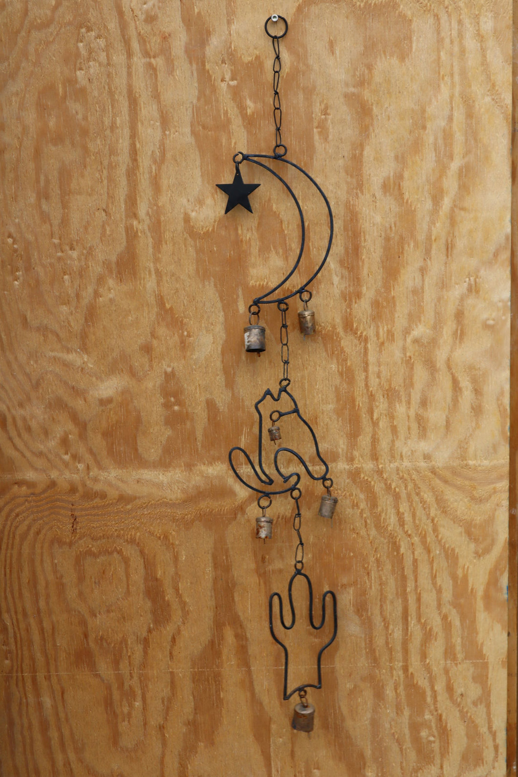 Desert Coyote Howling at The Moon Wind Chime
