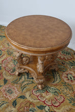 Load image into Gallery viewer, Carved Contemporary Side Table - 30&quot; Round
