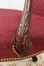 Load image into Gallery viewer, Vintage Acanthus Carved Arm Chair with Ball and Claw Feet
