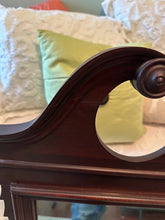 Load image into Gallery viewer, Mahogany Chippendale Mirror with Broken Arch and Center Finial
