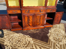 Load image into Gallery viewer, Grosfeld House Mahogany Breakfront China Cabinet with Pull Out Secretary
