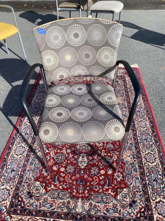 Geometric Upholstered Cache Chair by Source - Salesman Sample - $425 N ...