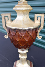 Load image into Gallery viewer, Gold and Wood Trophy Lamp
