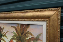 Load image into Gallery viewer, Framed Palm Trees and Villa painting

