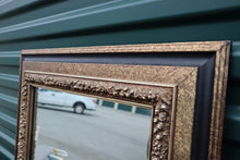 Load image into Gallery viewer, Black and Speckled Gold Framed Mirror - Turner - 23 x 27

