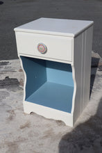 Load image into Gallery viewer, White Nightstand with Single Drawer
