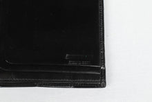 Load image into Gallery viewer, Black Alligator Checkbook Wallet - Made in Italy
