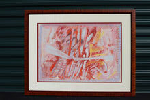 Load image into Gallery viewer, Navarro 1962 Abstract Expressionist Painting Framed Large Mid Century Modern Art
