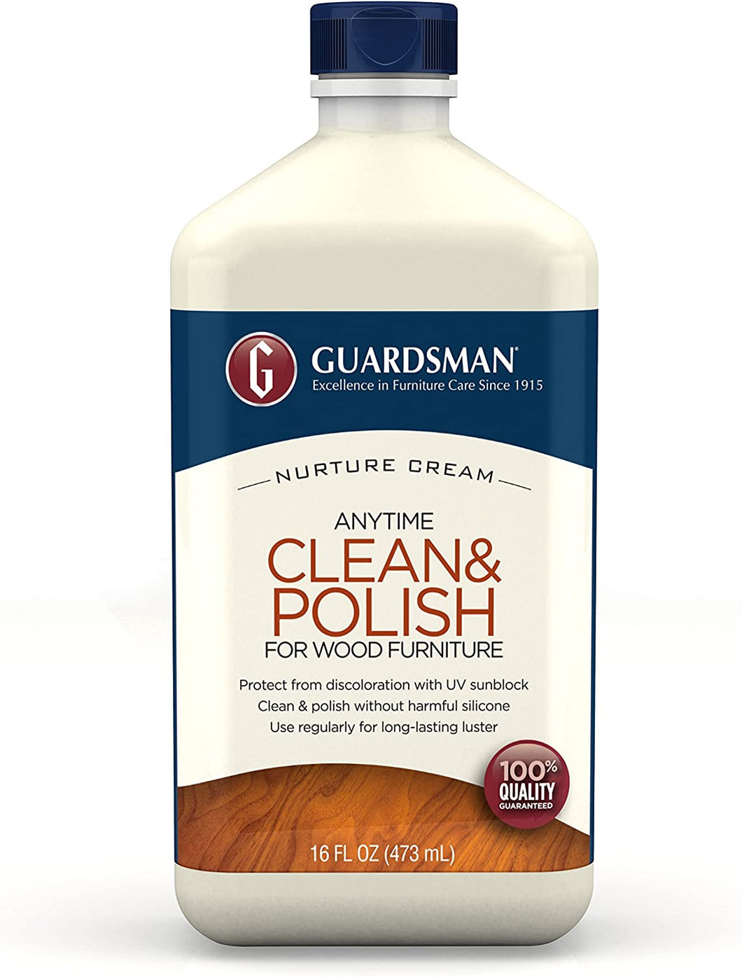 Guardsman Anytime Clean & Polish - Cream Polish - Silicone Free, UV Protection - 16 oz