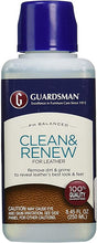 Load image into Gallery viewer, Guardsman Clean &amp; Renew For Leather 8.45 oz - Removes Dirt and Grime, Great For Leather Furniture &amp; Car Interiors

