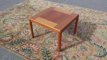 Load and play video in Gallery viewer, Danish Teak Square Side Table
