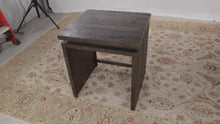 Load and play video in Gallery viewer, Rustic Side Table - Magnussen - Showroom Sample
