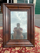 Load image into Gallery viewer, 19th Century Crotch Mahogany Mirror - 24” x 33”
