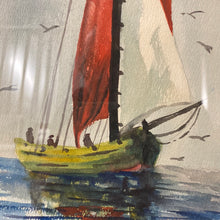 Load image into Gallery viewer, Vintage Sailboat Watercolor
