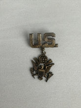 Load image into Gallery viewer, WW II Era US Military Pin - Sterling Silver
