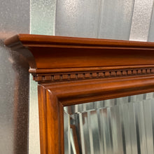Load image into Gallery viewer, Logan Furniture Cherry Wall Mirror Beveled Glass Traditional Frame 22x38
